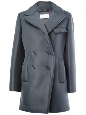 Двубортное пальто Maison Margiela. Цвет: зелёный