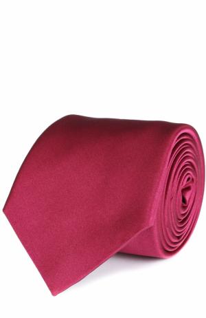 Шелковый галстук Canali. Цвет: красный