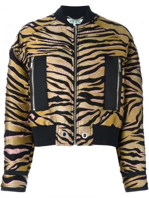 Куртка-бомбер Tiger Kenzo. Цвет: чёрный