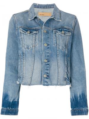Укороченная джинсовая куртка Grlfrnd. Цвет: синий