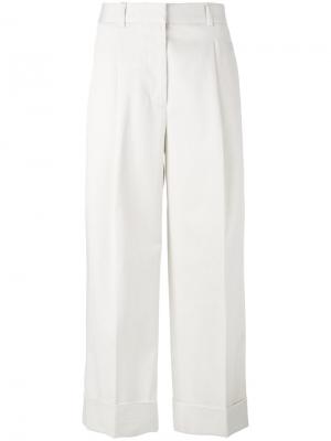 Укороченные прямые брюки 3.1 Phillip Lim. Цвет: белый