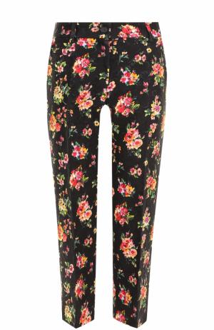 Укороченные брюки с цветочным принтом Dolce & Gabbana. Цвет: разноцветный