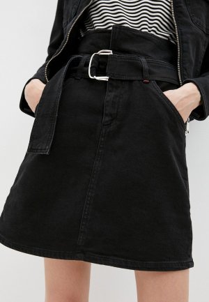 Юбка джинсовая Max&Co. Цвет: черный