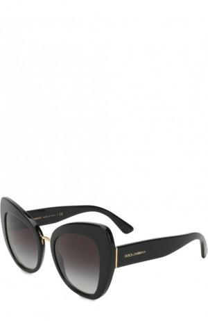 Солнцезащитные очки Dolce & Gabbana. Цвет: черный