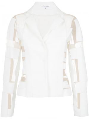 Panelled blazer Gloria Coelho. Цвет: белый