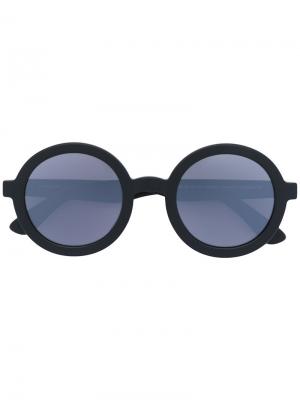 Солнцезащитные очки в круглой оправе Mykita. Цвет: чёрный