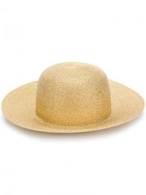 Шляпа с широкими полями Ermanno Scervino. Цвет: металлический
