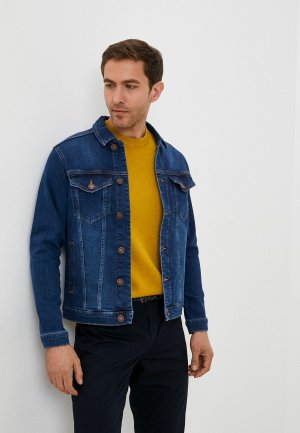 Куртка джинсовая Bochetti. Цвет: синий