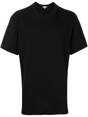 Удлиненная футболка James Perse. Цвет: чёрный