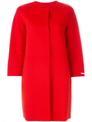 Пальто с укороченными рукавами S Max Mara 'S. Цвет: красный