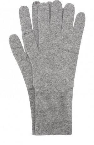 Кашемировые перчатки Allude. Цвет: светло-серый