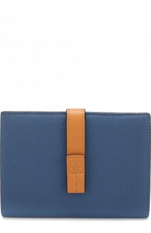 Кожаный кошелек с отделениями для кредитных карт Loewe. Цвет: темно-синий