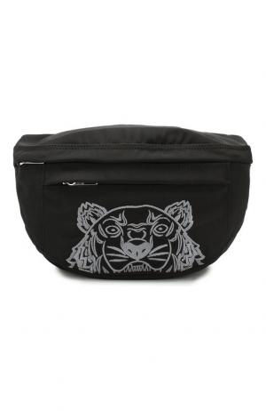 Поясная сумка Tiger Kenzo. Цвет: черный