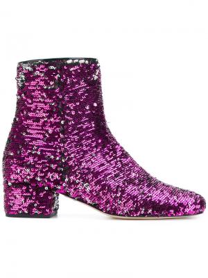 Ботинки Candy Street с пайетками Chiara Ferragni. Цвет: розовый и фиолетовый