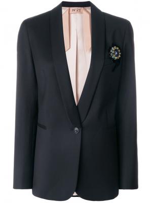 Пиджак с застежкой на пуговицу Nº21. Цвет: чёрный