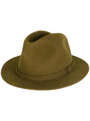 Фетровая шляпа A.P.C.. Цвет: зелёный