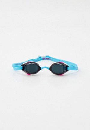 Очки для плавания Nike. Цвет: голубой