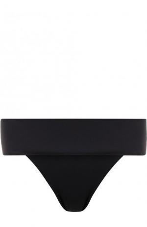 Однотонные плавки-бикини с широким поясом Ritratti Milano. Цвет: черный