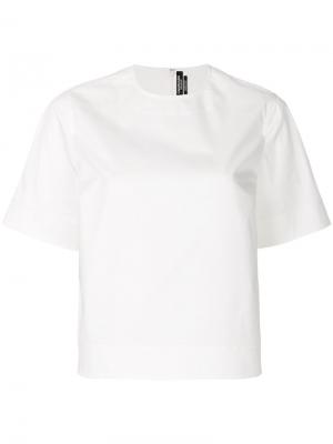 Блузка с поясом Calvin Klein 205W39nyc. Цвет: белый