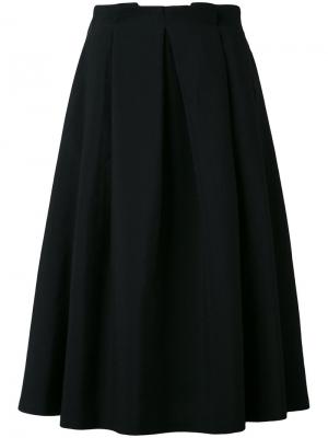 Широкая юбка миди Société Anonyme. Цвет: чёрный