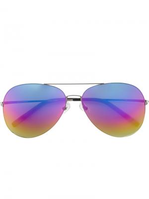 Солнцезащитные очки Rainbow Sunrise Matthew Williamson. Цвет: металлический