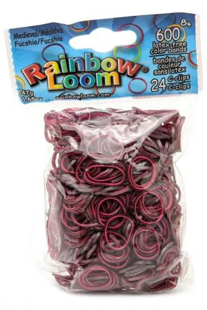 Резинки RAINBOW LOOM. Цвет: фуксия