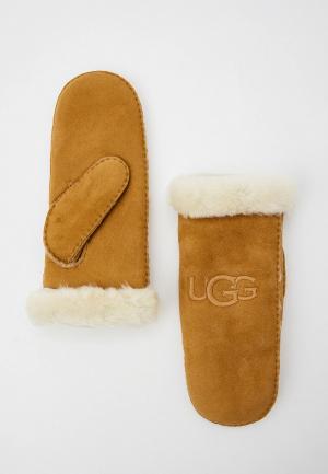 Варежки UGG. Цвет: коричневый