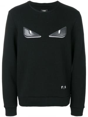 Bag Bugs-appliqué sweatshirt Fendi. Цвет: чёрный