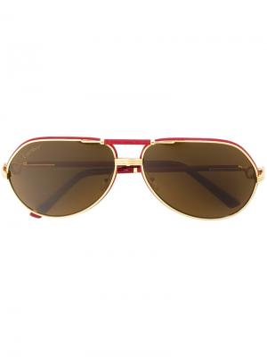 Солнцезащитные очки Revival Vendome Cartier. Цвет: красный