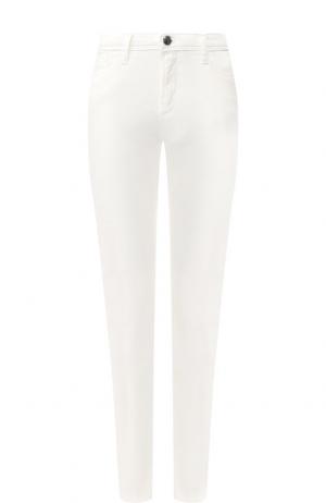 Однотонные джинсы прямого кроя Emporio Armani. Цвет: белый