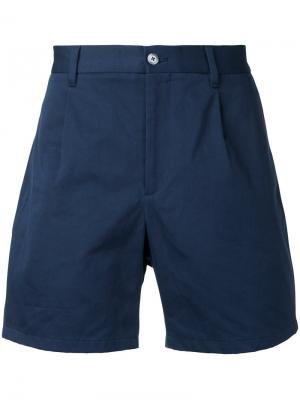 Короткие шорты-чинос Kent & Curwen. Цвет: синий