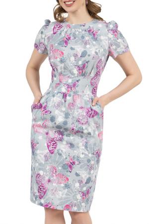 Платье OLIVEGREY. Цвет: серо-розовый