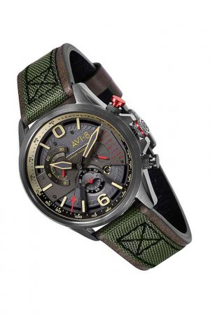 Наручные часы AVI-8. Цвет: зеленый