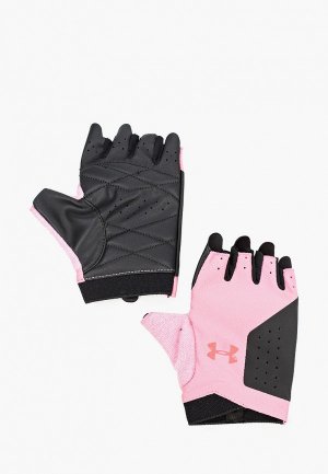Перчатки для фитнеса Under Armour. Цвет: розовый