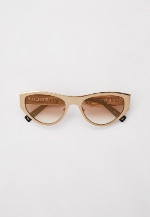 Очки солнцезащитные Givenchy. Цвет: золотой
