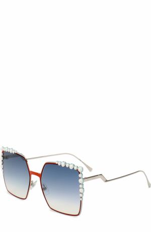Солнцезащитные очки Fendi. Цвет: разноцветный