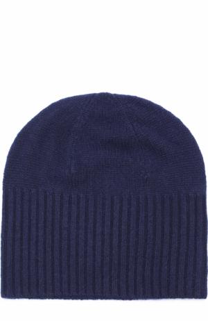 Кашемировая шапка бини Allude. Цвет: темно-синий