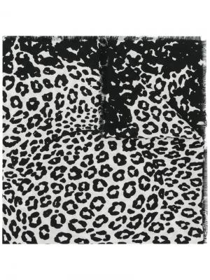 Шаль с леопардовым рисунком Marc Jacobs. Цвет: чёрный