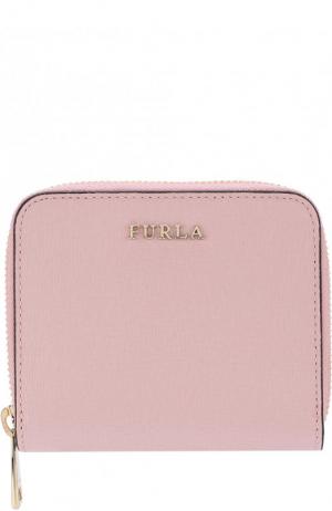 Кожаный кошелек на молнии Furla. Цвет: светло-розовый