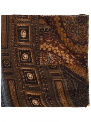 Шарф с вышивкой Faliero Sarti. Цвет: многоцветный