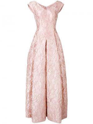 Вечернее платье Notion Talbot Runhof. Цвет: розовый и фиолетовый