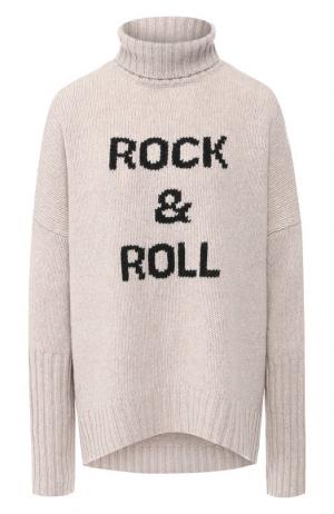 Шерстяной пуловер с высоким воротником Zadig&Voltaire. Цвет: бежевый