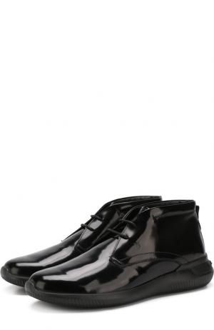 Кожаные ботинки на шнуровке Tod’s. Цвет: черный
