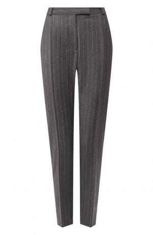 Шерстяные брюки со стрелками Van Laack. Цвет: темно-серый