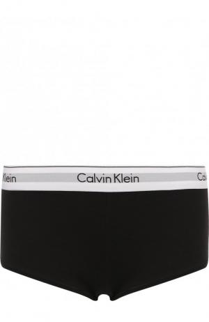Трусы из смеси хлопка и вискозы с логотипом бренда Calvin Klein Underwear. Цвет: черный
