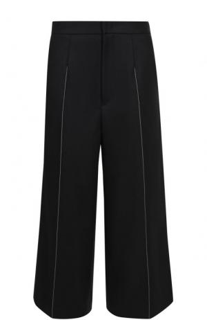 Укороченные расклешенные брюки Yohji Yamamoto. Цвет: черный
