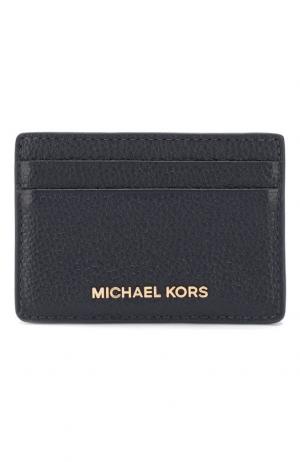 Кожаный футляр для кредитных карт MICHAEL Kors. Цвет: темно-синий