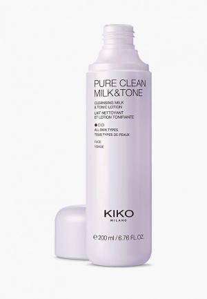 Молочко для снятия макияжа Kiko Milano. Цвет: прозрачный