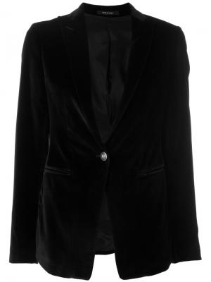 Бархатный пиджак Tagliatore. Цвет: чёрный