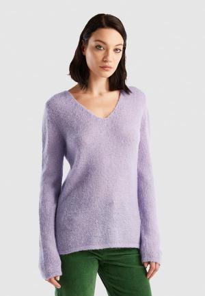 Пуловер United Colors of Benetton. Цвет: фиолетовый